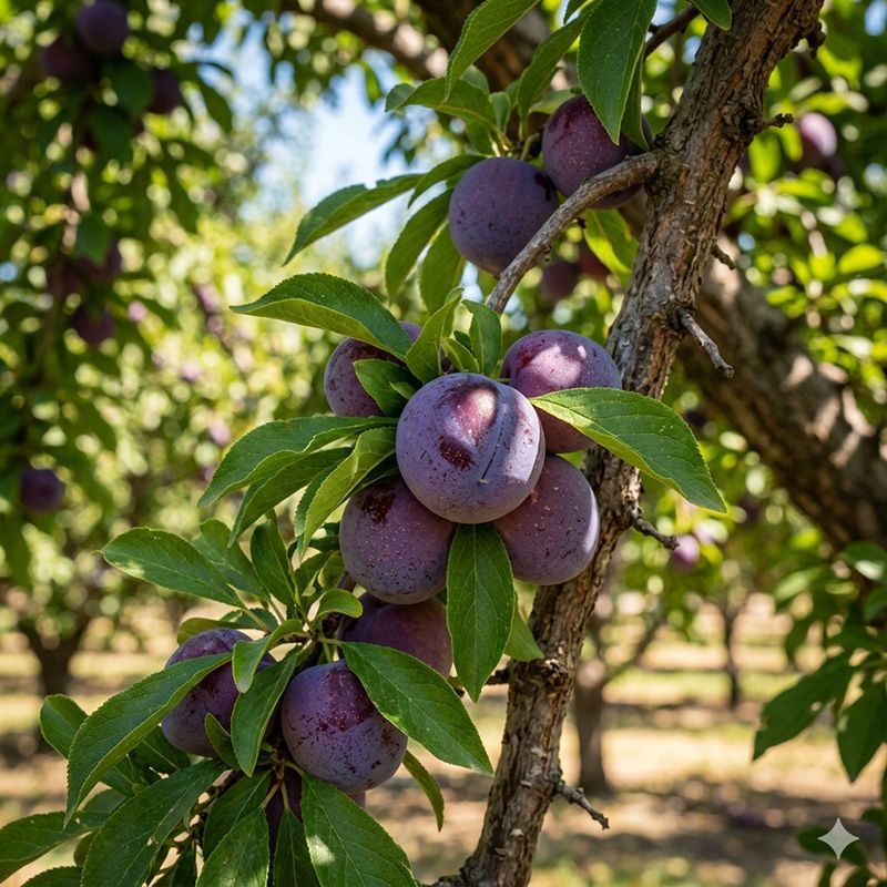 {Plum - Santa Rosa}  Prunus salicina