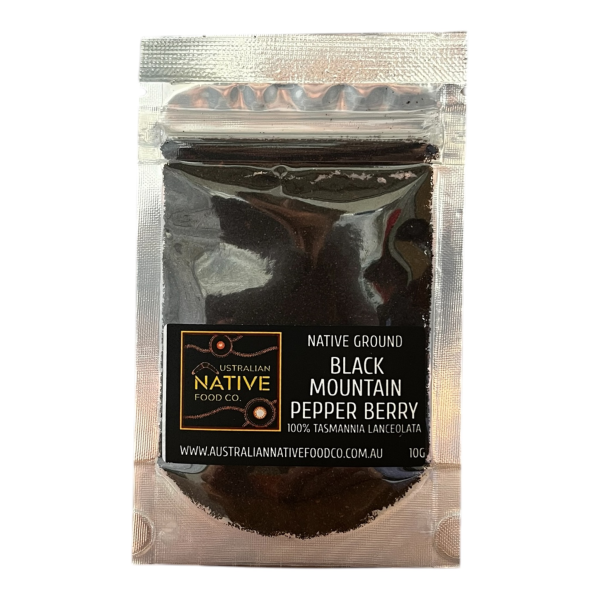 Black Mountain Pepper Berries, Ground Native Herbs 10g