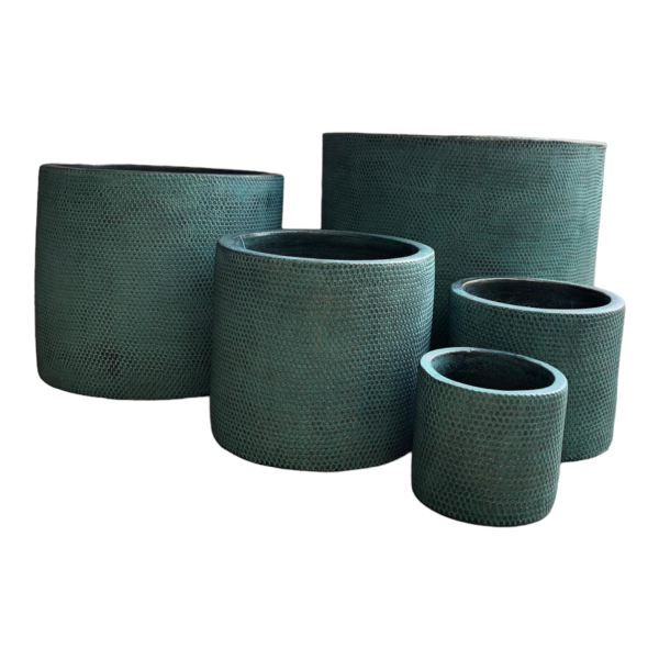 Allure Cylinder Pot Teal Extra Large