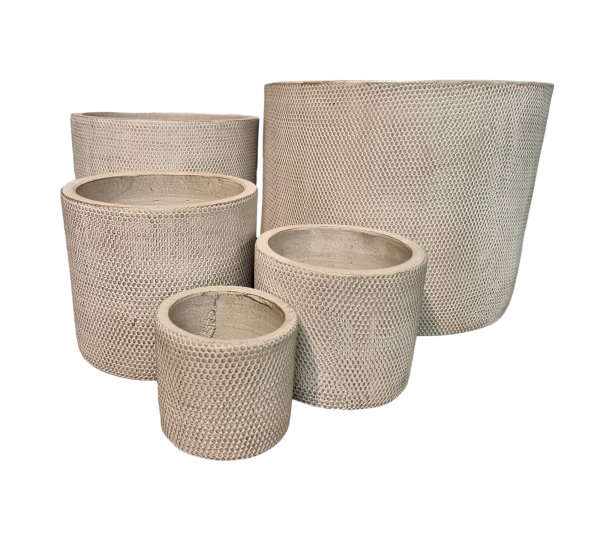 Allure Cylinder Pot Ivory Medium