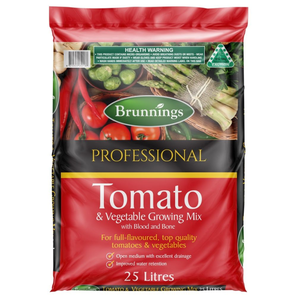 Brunnings TOMATO PROFESSIONAL GROW MIX 25L