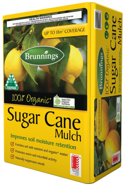 Brunnings SUGAR CANE MULCH BALE 11KG (Large)