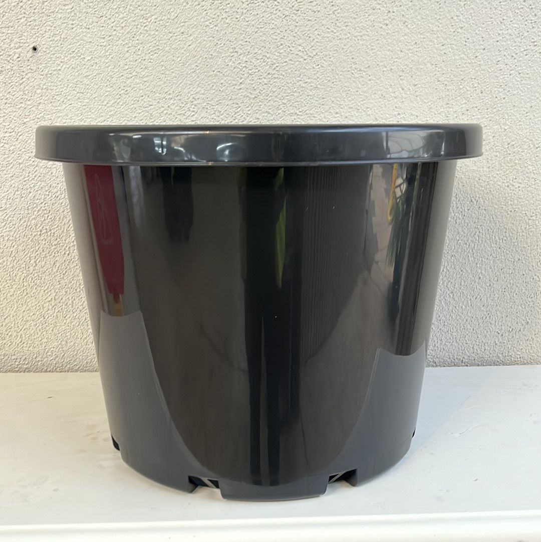 Black Slimline Pot 330mm