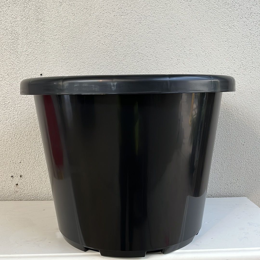 Black Slimline Pot 400mm