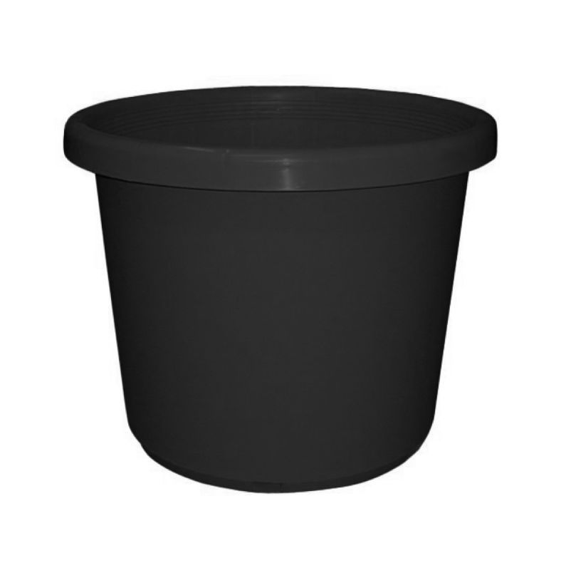 Black Slimline Pot 500mm