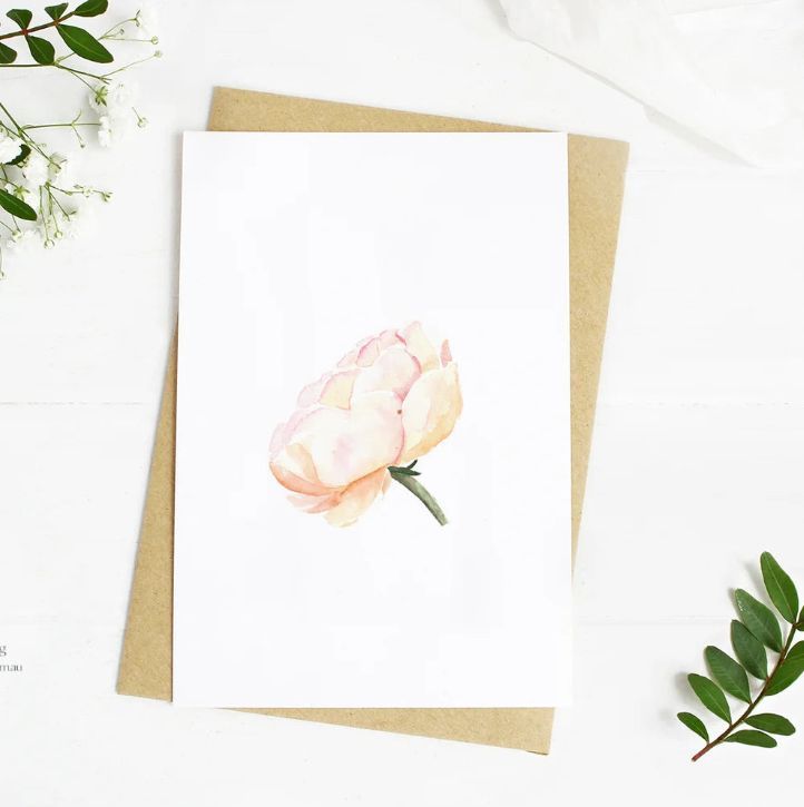 Delicate Rose Card